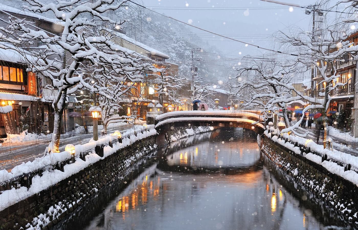 Photo : Kinosaki Onsen sous la neige